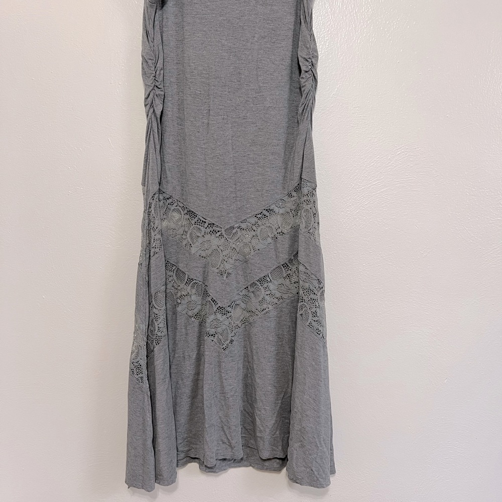 Torrid gray lace maxi skirt